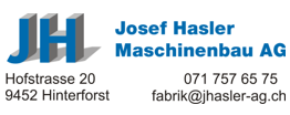 Josef Hasler Maschinenbau AG
